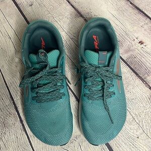 Altra Turquoise Athletic Shoes with Coral Highlights